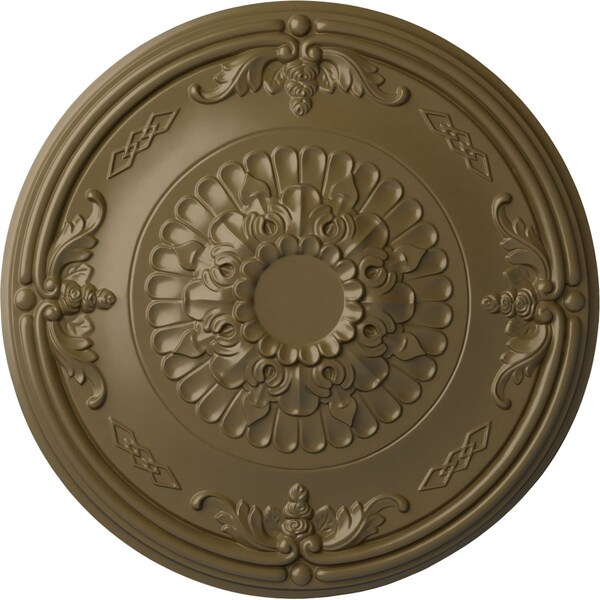 Ekena Millwork Athens Ceiling Medallion (Fits Canopies up to 3 5/8"), 26 1/4"OD x 3 1/4"P, Mississippi Mud CM27ATMMF - main